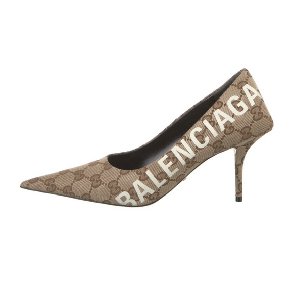 Gucci x Balenciaga GG Canvas pumps - Picture 1 of 5